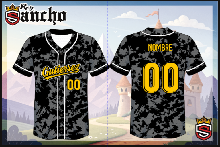 jersey camuflaje negro gris